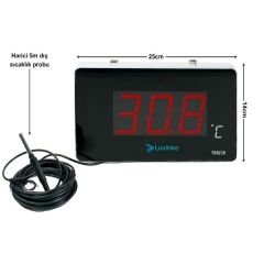 Luvinka TR923B Dijital Havuz Termometresi | Alarm-25cm Ekran