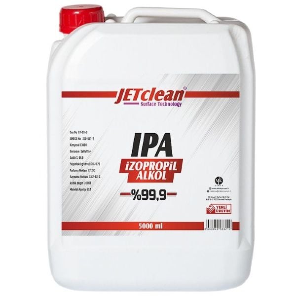 JetClean İPA İzopropil Alkol 5 Litre