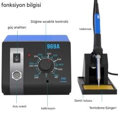 Sunline 969A Isı Ayarlı Havya İstasyonu