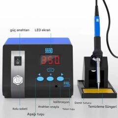 Sunline 969D Isı Ayarlı 75W Havya İstasyonu