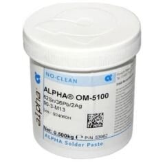 Alpha OM-5100 62/36/2 Type 4 Gümüşlü Krem Lehim