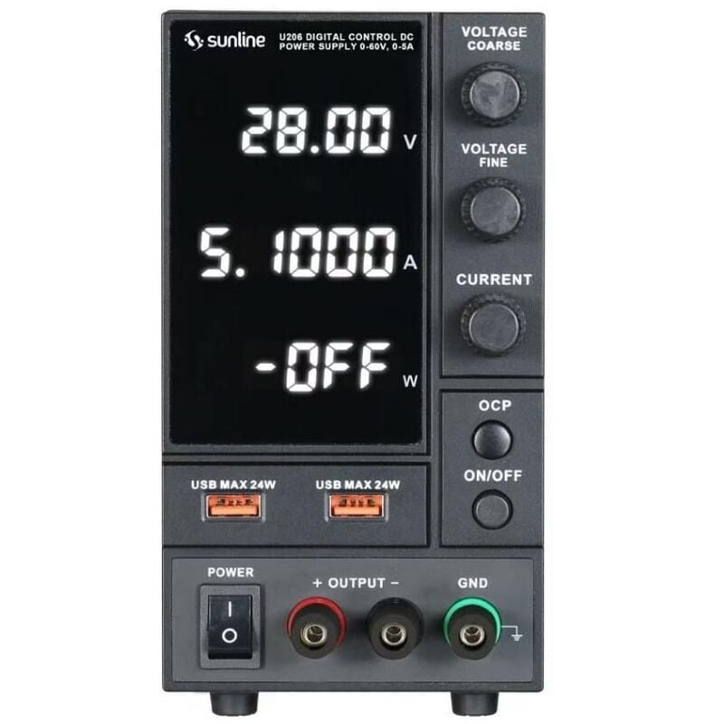 Sunline U206 60V 5A Programlanabilir Dc Güç Kaynağı
