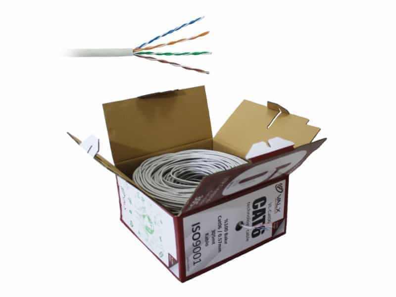 Cat6 UTP 305mt 0.57mm 23AWG %100 Bakır Kablo