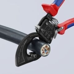 Knipex 95 31 250 Cırcır Mekanizmalı Kablo Kesici