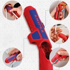 Knipex 16 95 01 SB Ergo Strip Üniversal Kablo Sıyırma Aleti