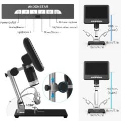 Andonstar AD207S 3D Hd Dijital Mikroskop