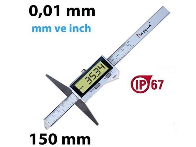 Dasqua 2330-1105 150mm Dijital Derinlik Kumpası