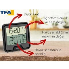 TFA 30.3066.01 Marbella Havuz Sıcaklık Ölçer