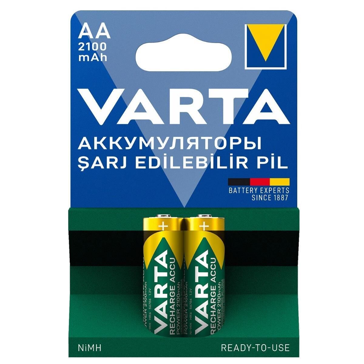 Varta 56706 1.2V 2100mAh AA Şarjlı Kalem Pil