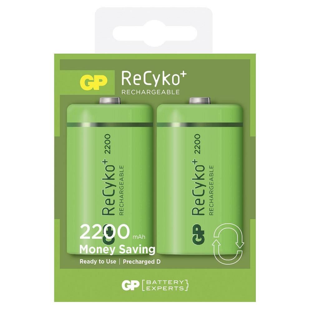 GP Recyko 2200mAh D Büyük Boy Şarjlı Pil