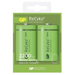 GP Recyko 2200mAh D Büyük Boy Şarjlı Pil