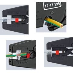 Knipex 12 42 195 Otomatik Kablo Soyma Sıyırma Pensesi