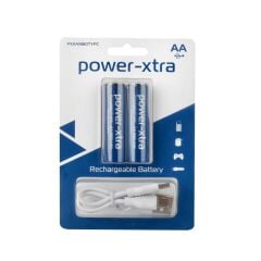 Power-Xtra 1.5V 1860mAh AA Şarjlı Kalem Pil