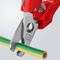 Knipex 95 05 165 Kablo Makası Yaylı İnce İzole 165mm