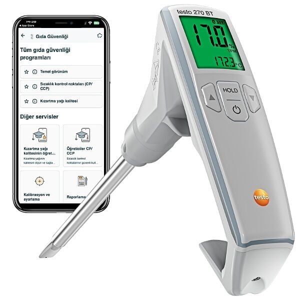 Testo 270 BT Akıllı Kızartma Yağı Kalite Ölçer