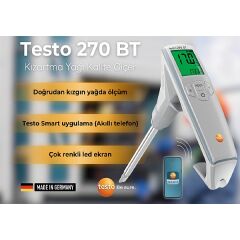 Testo 270 BT Akıllı Kızartma Yağı Kalite Ölçer