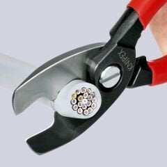 Knipex 95 11 200 Çift Bıçaklı Kablo Kesme Makası 200mm
