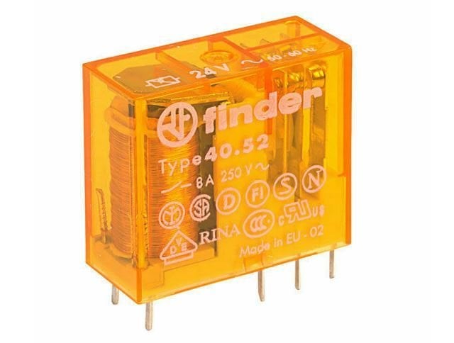 Finder 40.52.8.024 Serisi 24V Ac Minyatür Pcb Röle
