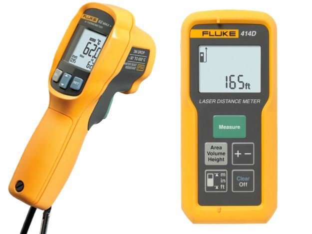 Fluke 414D / 62Max+ Kit Lazer Mesafe Ölçer Ve Lazer Termometre