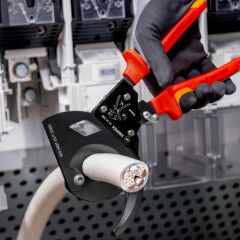 Knipex 95 36 280 Cırcır Mekanizmalı Vde Kablo Kesme Makası