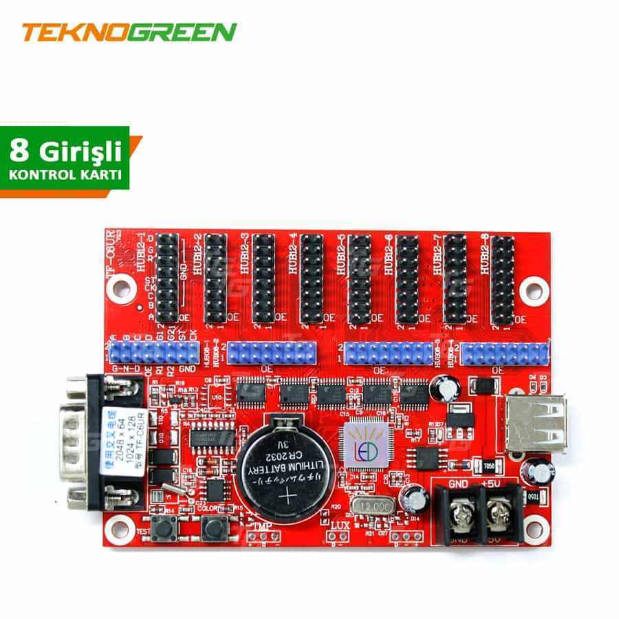 TGLK-C6UR 8 li Usb - RS232 Led Kontrol Kartı