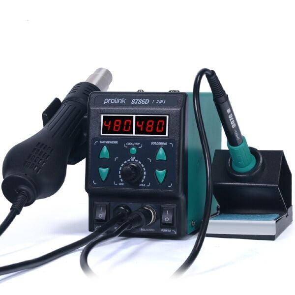 Prolink P-8786DI 2in1 Sıcak Hava Üflemeli Dijital Havya İstasyonu