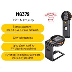 Loyka MG379 500X Dijital Ekranlı Katlanabilir Mikroskop