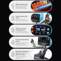Quick M7 1000W Akıllı Sıcak Hava Üfleme İstasyonu