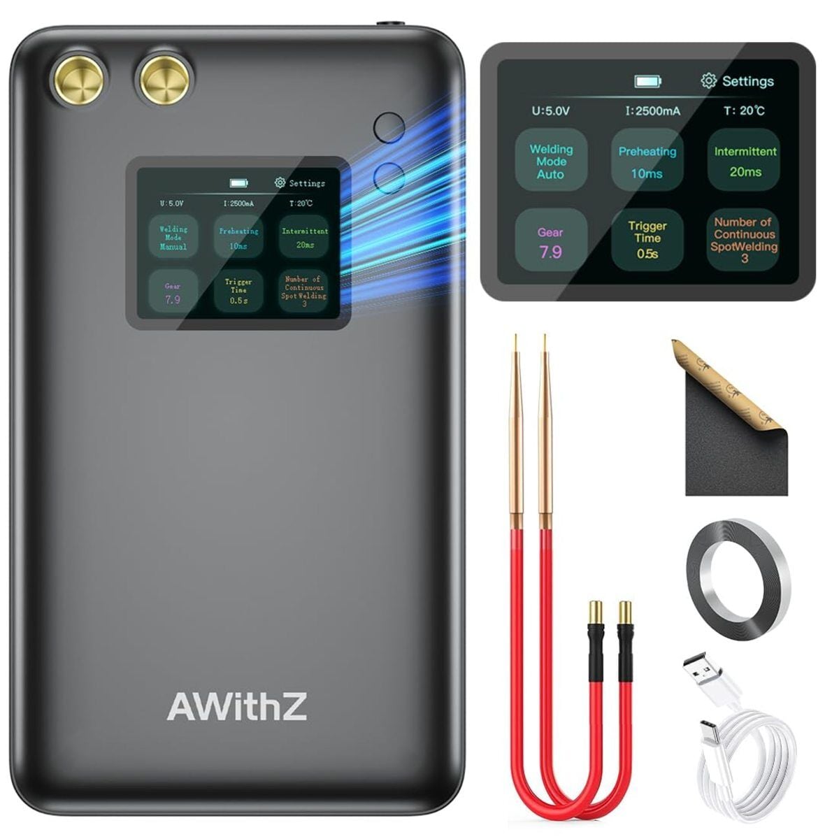 AWithZ U3 7500mAh Pil Punta Nokta Kaynak Makinesi