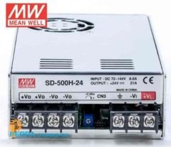 Mean Well SD-500H-24 Tek Çıkış 72-144 V Giriş 24V Çıkış 500W DC-DC Converter