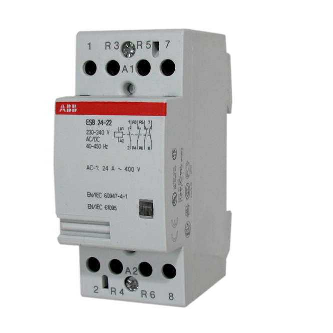 2NA+2NK 24A 230VAC/DC ESB Tesisat Kontaktörleri