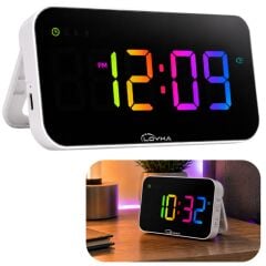 Loyka NEO RGB Mini Renkli Dijital Led Duvar ve Masa Saati