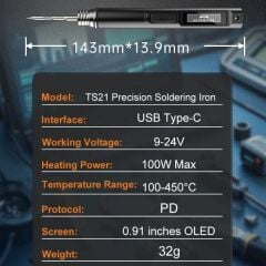 Miniware TS21 Hassas Usb Akıllı Kalem Havya