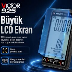 Victor 925 True RMS Akıllı Dijital Multimetre