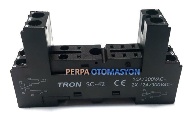 SC-42 8 Pin Ray Montaj Kısa Tip Röle Soketi