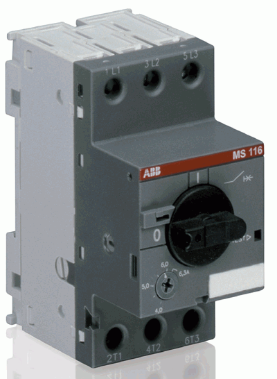 ABB 0.1-0.16A 0.03kW 50kA MS116 serisi motor koruma şalterleri 1SAM250000R1001