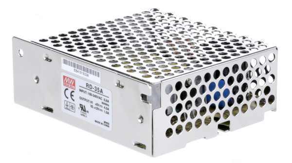 Mean-Well RD-35B 35W 5V-24V Çıkışlı Metal Güç Kasa Kaynağı