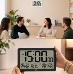Loyka LCD75 Dijital LCD Saat Termometre | Tarih, Sıcaklık ve Nem Göstergeli