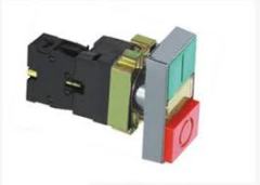 BW8365 Işıklı İkiz Metal Yaylı Buton IP40 N/O+N/C