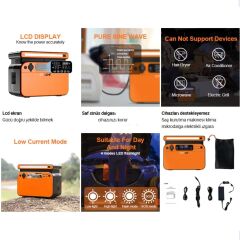 Cepini GT500 500W Taşınabilir Güç Kaynağı Powerbank