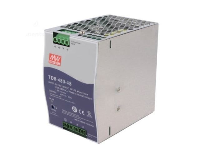 TDR-480-48 Üç Faz Endüstriyel Ray Montaj Güç Kaynağı