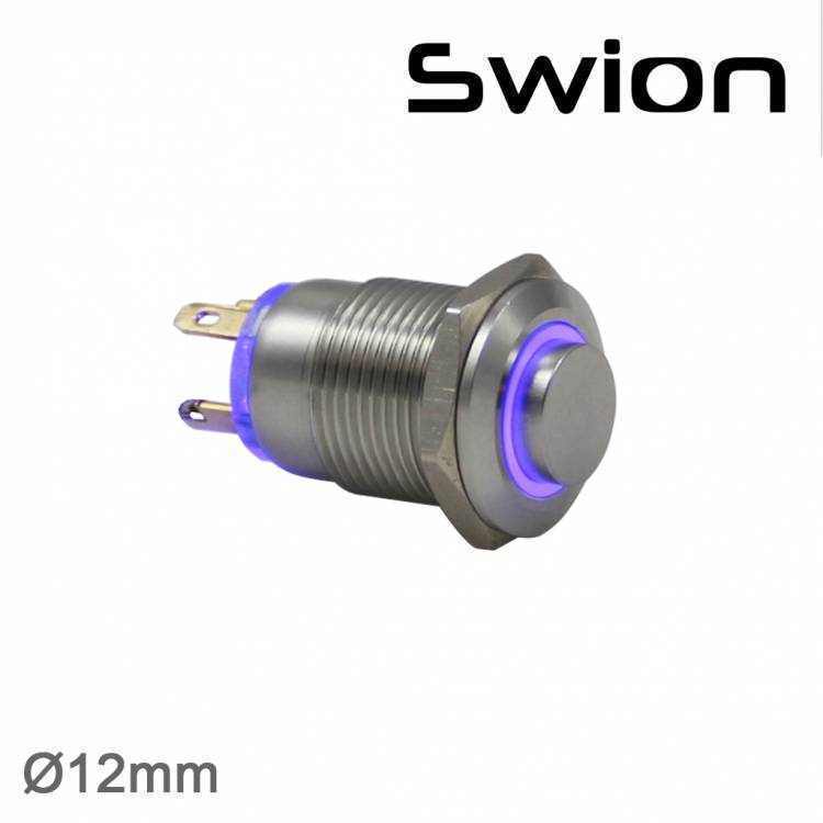 12mm Metal LED'li Yaylı Buton