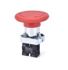 BS642 Kalıcı Çevirmeli Metal Acil Stop Butonu N/C