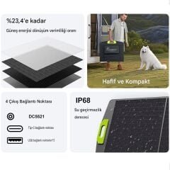 Cepini SP-200 200W Taşınabilir Katlanabilir Güneş Paneli
