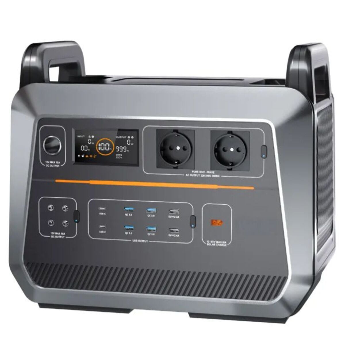Cepini ST2000 2000W Taşınabilir Güç Kaynağı Tam Sinüs İnverter Ups