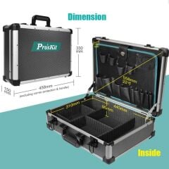 Proskit TC-756 Lüks Alüminyum ve Karbon Fiber Takım Çantası