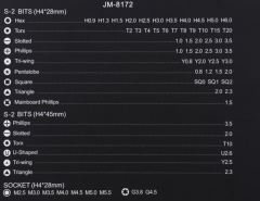 Jakemy JM-8172 73 Parça Hassas Manyetik Tornavida Seti