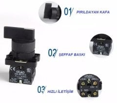 EJ33 Plastik Mandal Şalter Buton