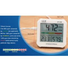 Cem DT-326 Hava Kalitesi ve Karbondioksit Ölçer