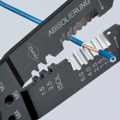 Knipex 97 22 240 Pabuç Sıkma ve Kablo Sıyırma Pensesi